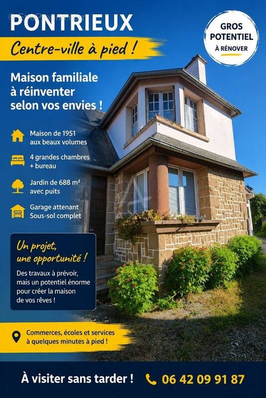 Maison à PONTRIEUX