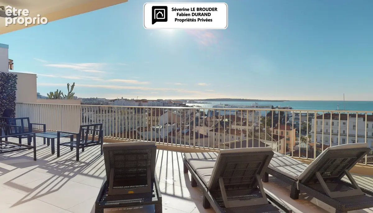 Penthouse 3 pièces 78 m²  - 86 m² de terrasses - Vue mer & Palais des Festivals - photo 2