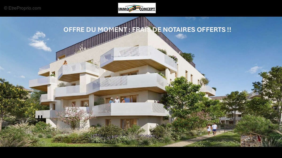 Appartement T4  - Dernier étage de 95.60  m² avec sa superbe terrasse de 62.30 m²  à vendre à Ville la Grand - photo 2