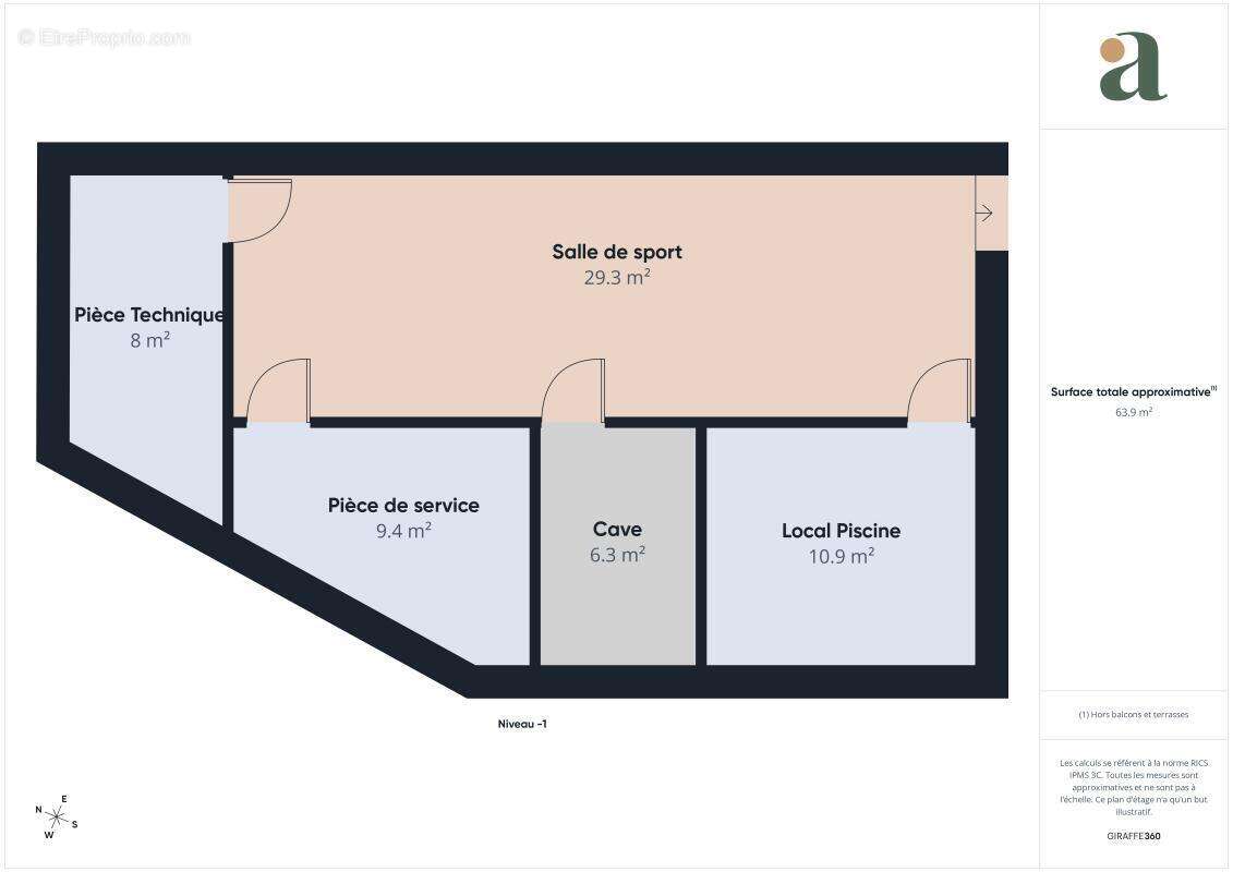 Prestigieuse maison T8 de 233m² sur un terrain de 6700m² avec piscine à Rognes 13840 - photo 25