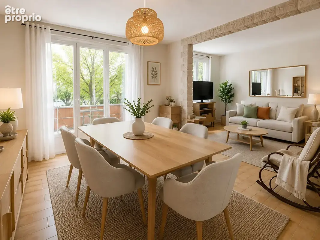 Terrenoire appartement f5 avec balcon et parking - photo 12
