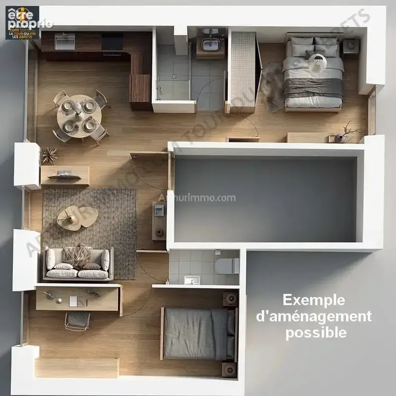 Vente Appartement Saint-andre-le-gaz(38490) 103 000ï¿œ - photo 2