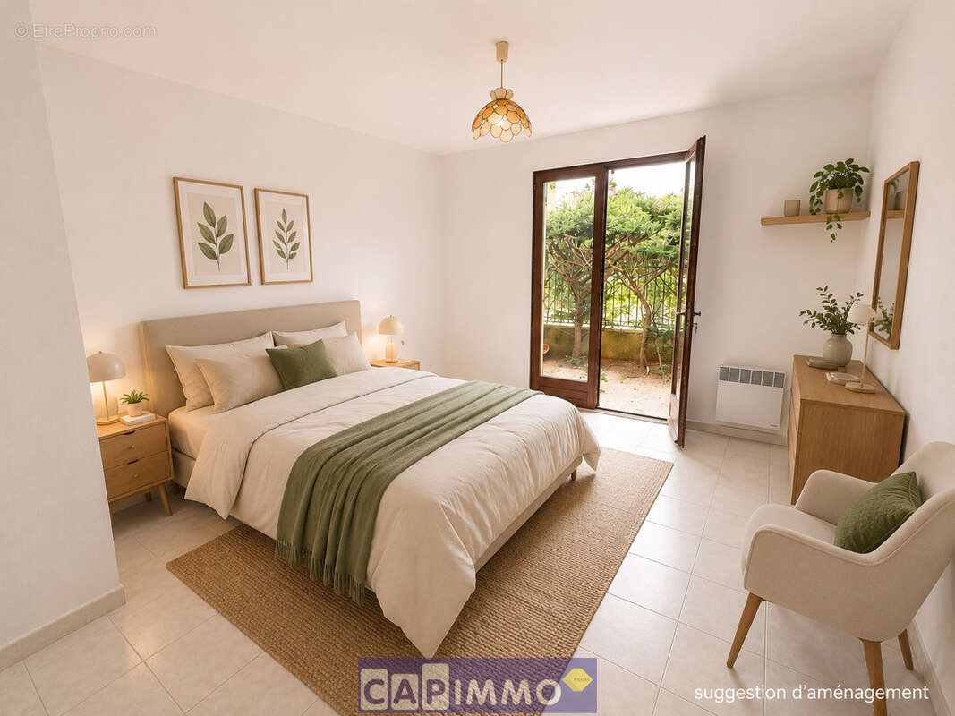 T2 de 60 m2 Le Pradet RDC jardin terrasse - photo 6