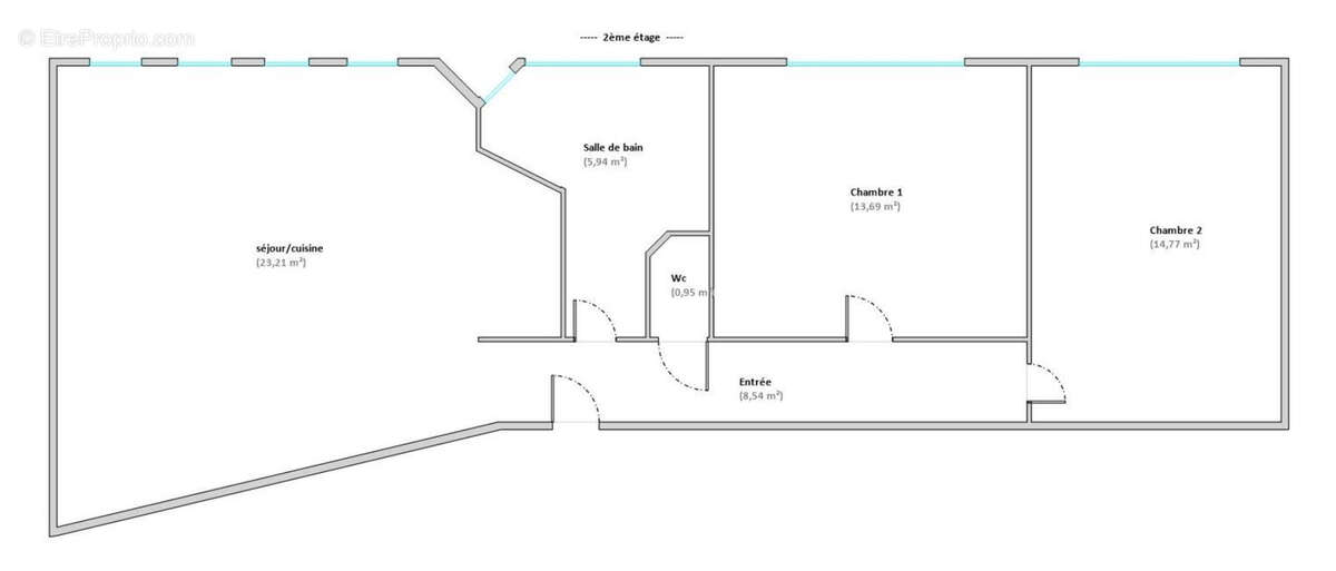 Appartement 3 pièces à vendre à Bagneux - 67 m², 2ème étage, proche transports et commodités - photo 2