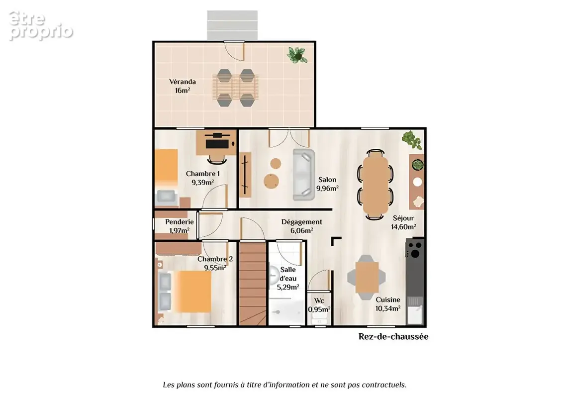 A vendre Maison 3 chambres et un bureau. - photo 3
