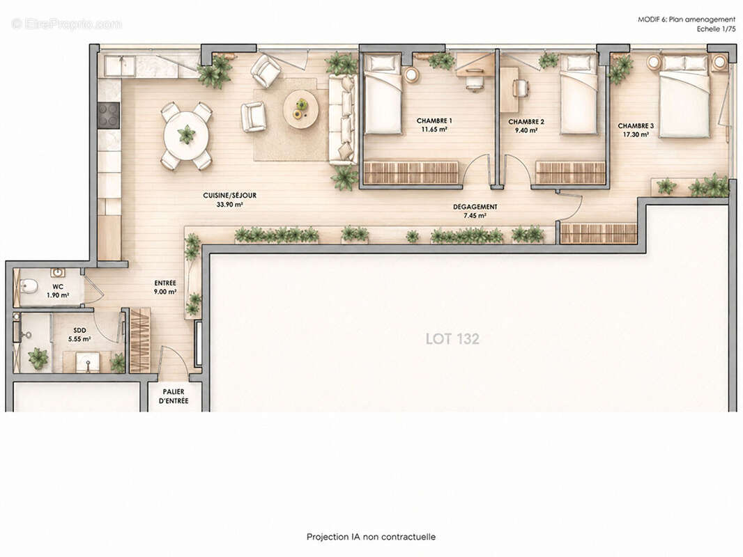 Suresnes - appartement familial 5 pièces de 92,85 m² - 3 chambres - 2 stationnements - photo 9