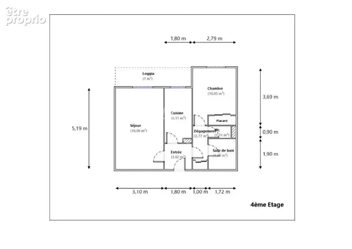 Rue de france : appartement 2 pieces avec parking sous-sol - photo 2