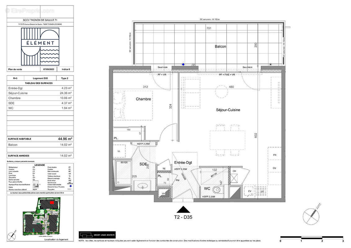 Appartement à THONON-LES-BAINS