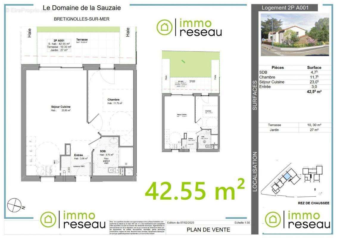 Appartement à BRETIGNOLLES-SUR-MER