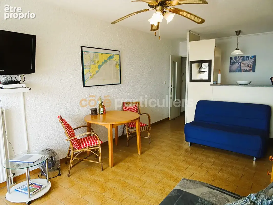 Palavas-les-flots studio cabine 40m² terrasse parking vue mer exceptionnelle - photo 4