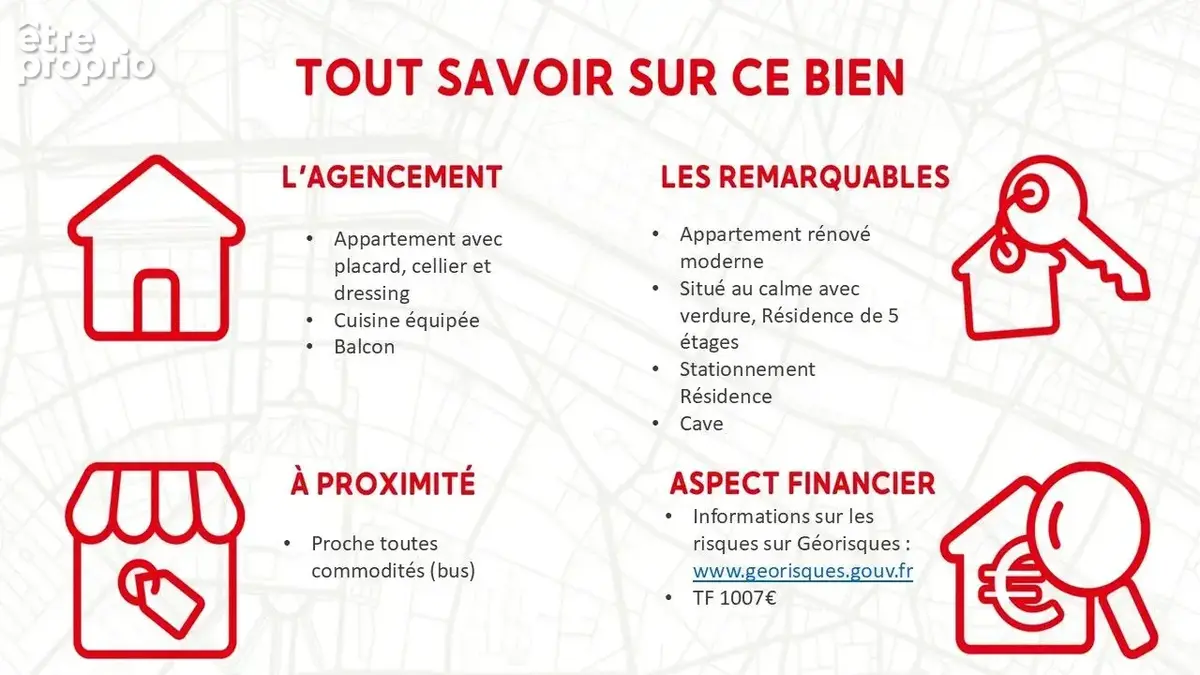 TALANT – Appartement rénové 49,39 m² avec balcon, cave et stationnement libre dans la Résidence - photo 2