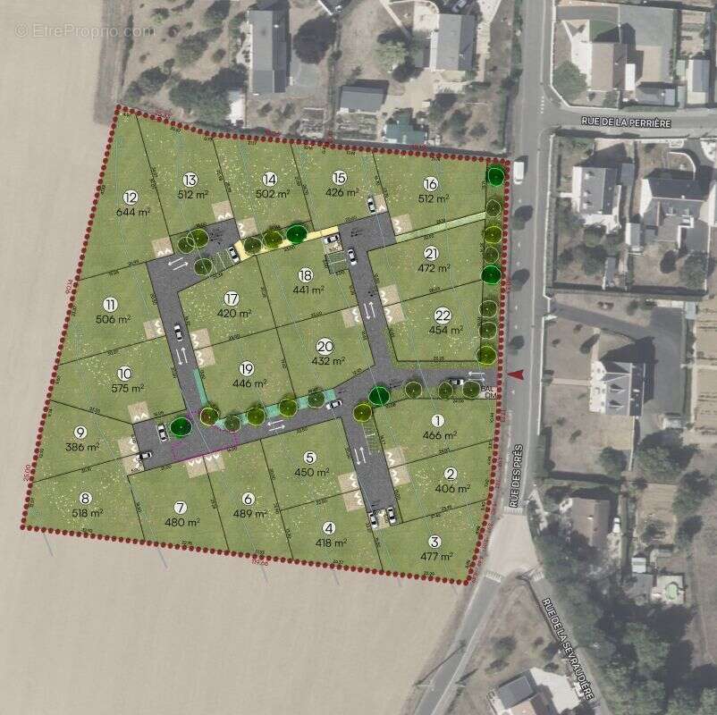 Terrain à BEAUMONT-LA-RONCE