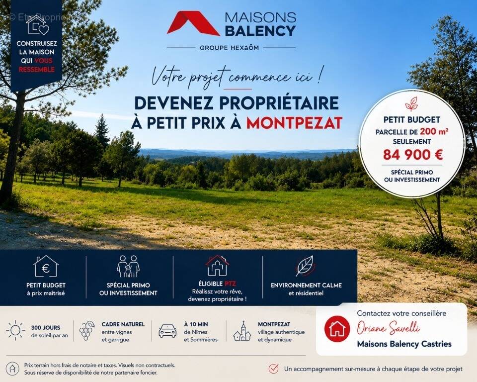Terrain à MONTPEZAT