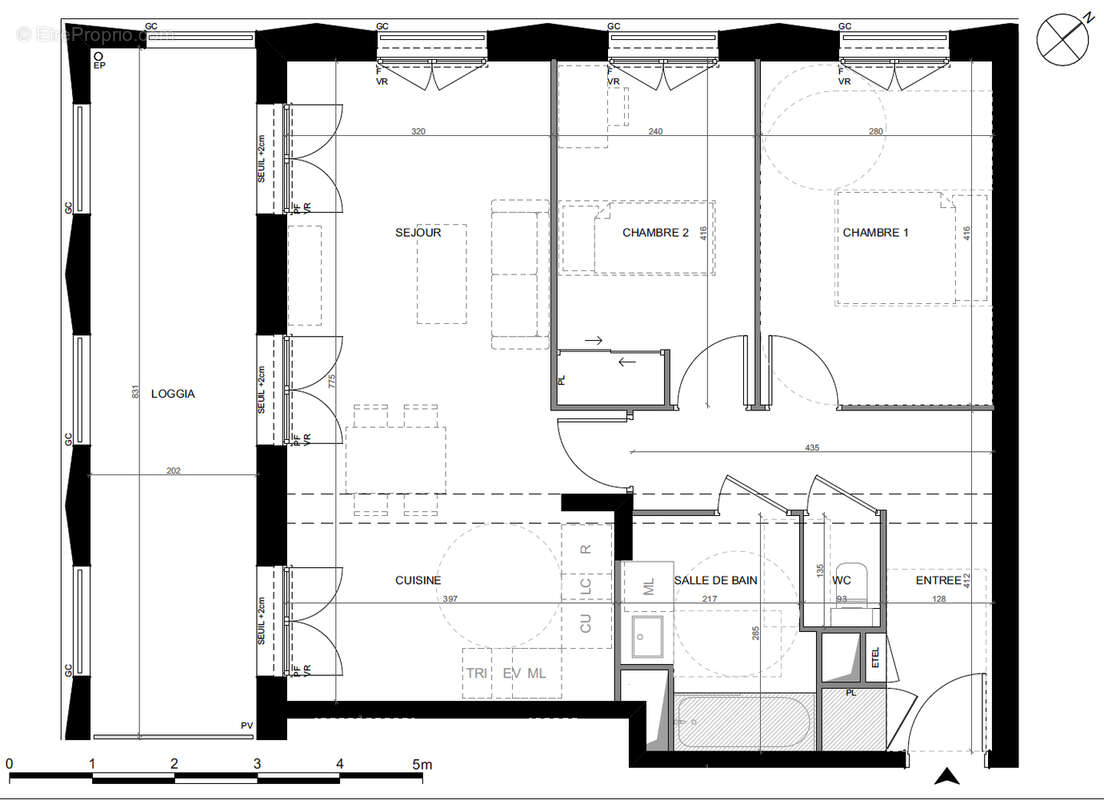 Appartement Toulouse 3 pièce(s) 64.19 m2 - photo 4