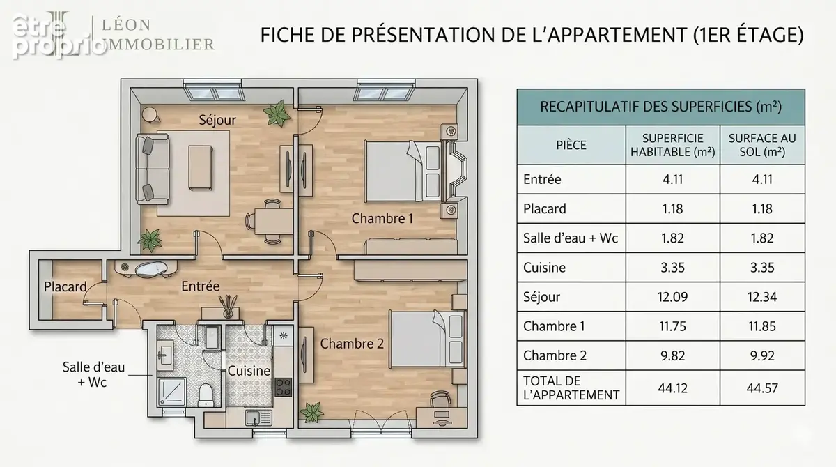 Vends appartement optimisé 3 pièces- 45m² - PAlésia Paris 14ème - photo 7
