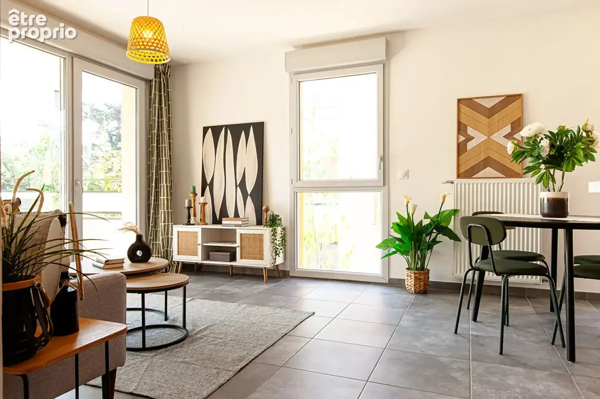 T3 récent 65,79 m² + balcon + garage - Irigny - photo 9