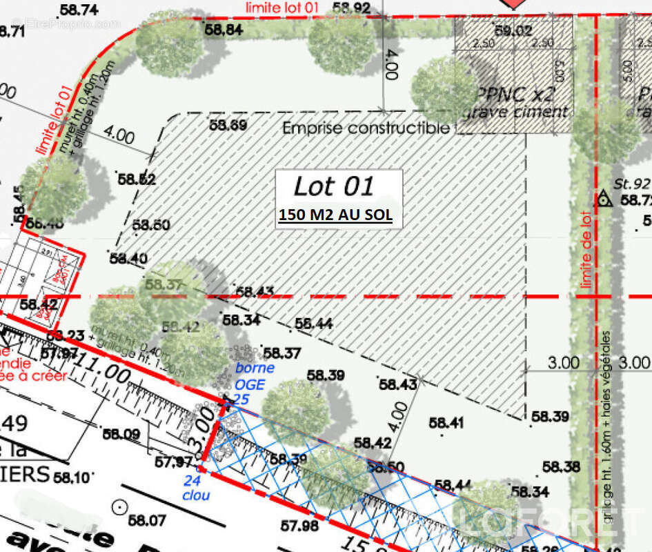 Terrain à LA FARE-LES-OLIVIERS