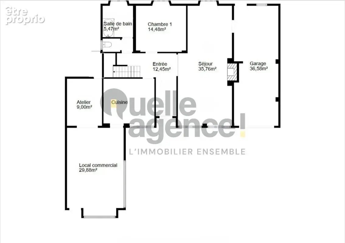 Maison centre ville Plougastel Daoulas 185m²  Idéale pour un commerçant ou une profession libérale – - photo 8