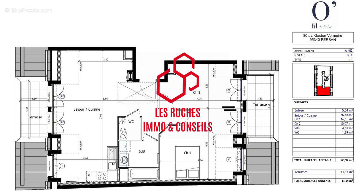 Appartement à PERSAN