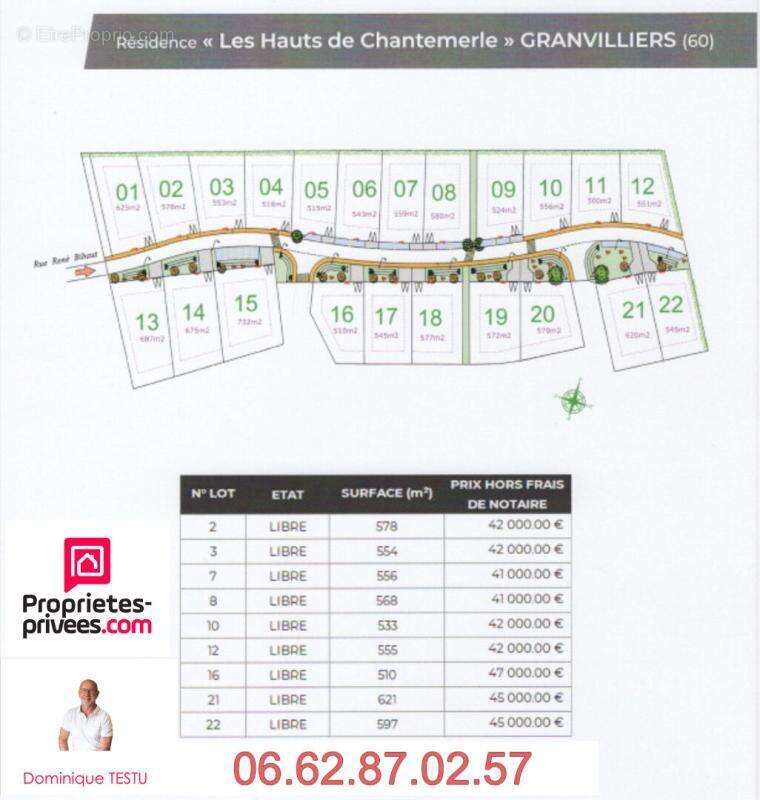 2 Terrains à bâtir Grandvilliers 578 et 555 m2, viabilisés - photo 3