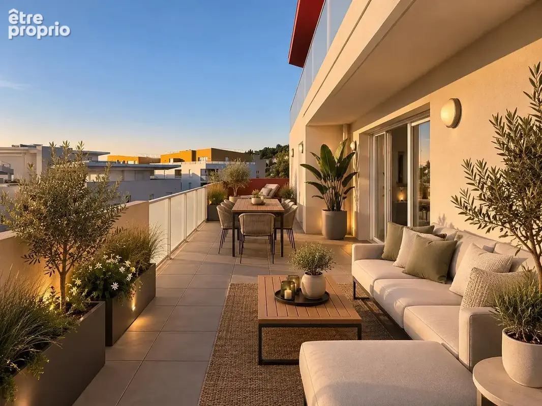 NIMES MONT DUPLAN Magnifique appartement 3 pièces de 70 m2 avec terrasse de 42 m2 et double parking - photo 3
