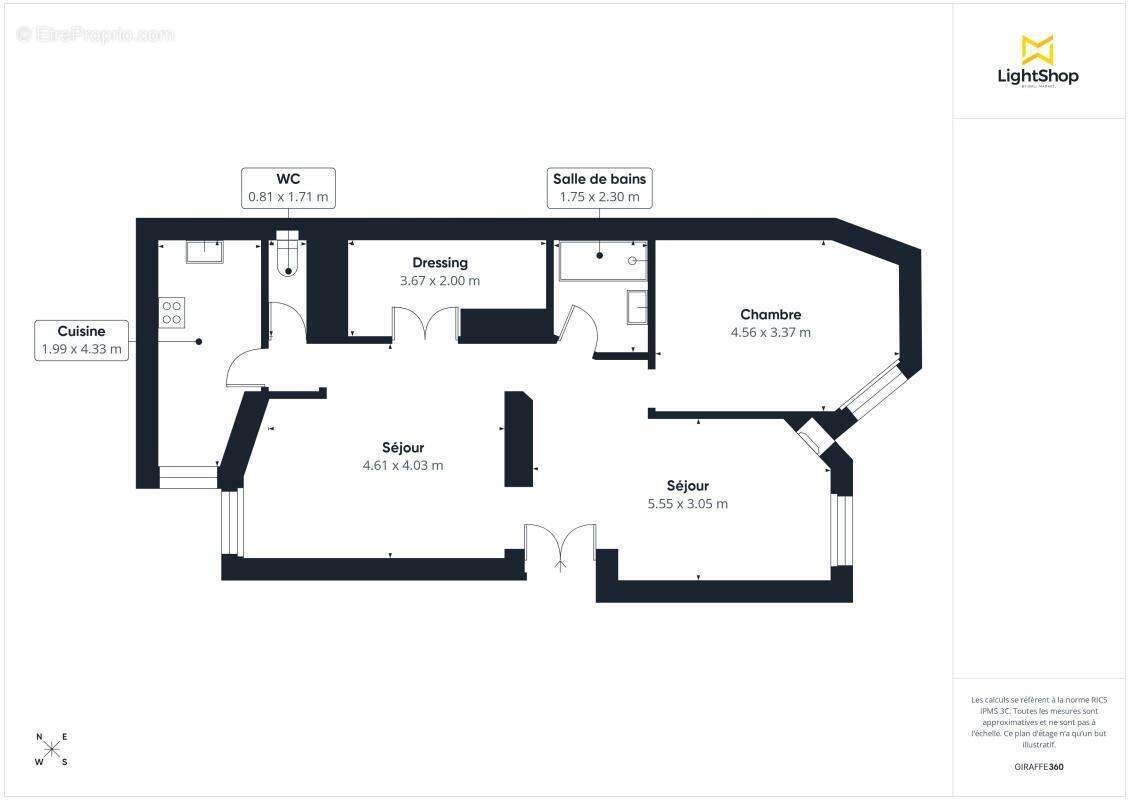 Appartement à PARIS-17E