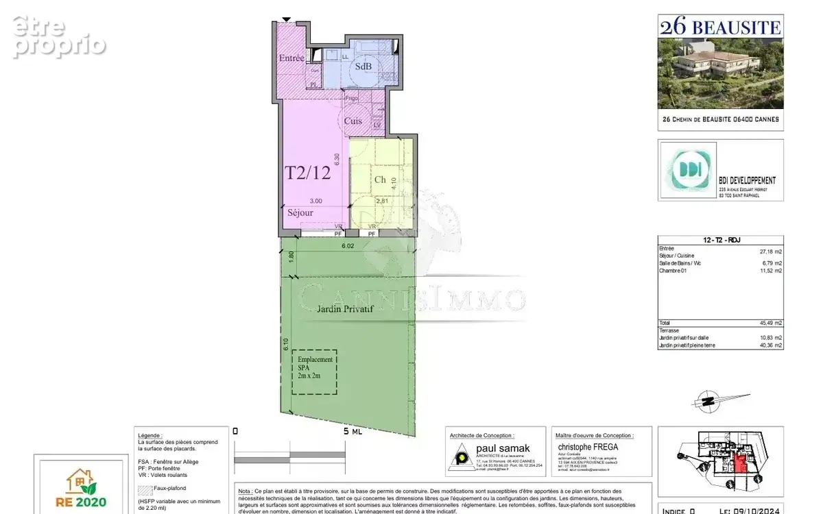 Cannes croix des gardes – immeuble neuf de 9 appartements - photo 5
