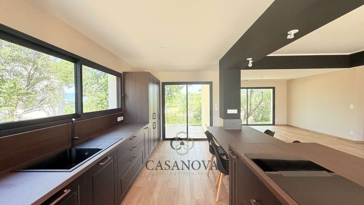 Villa contemporaine neuve avec piscine lagon et vue campagne à Magalas - photo 15