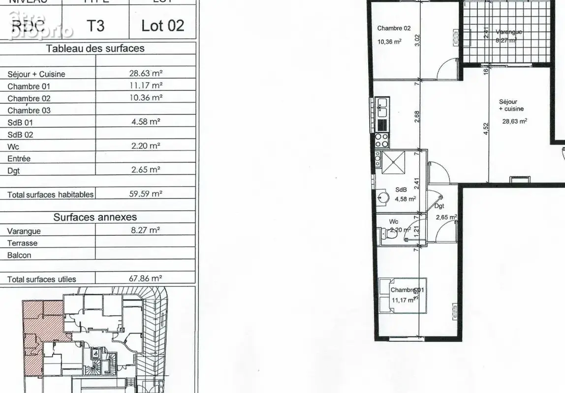 St denis ( montgaillard) Appartemnt T3 à Vendre - photo 11