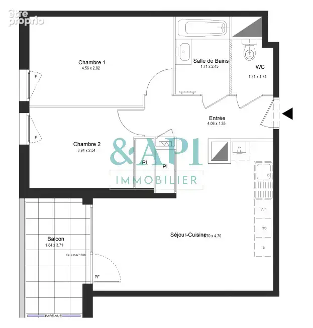 Thonon les bains t3 de 57m2 - photo 2