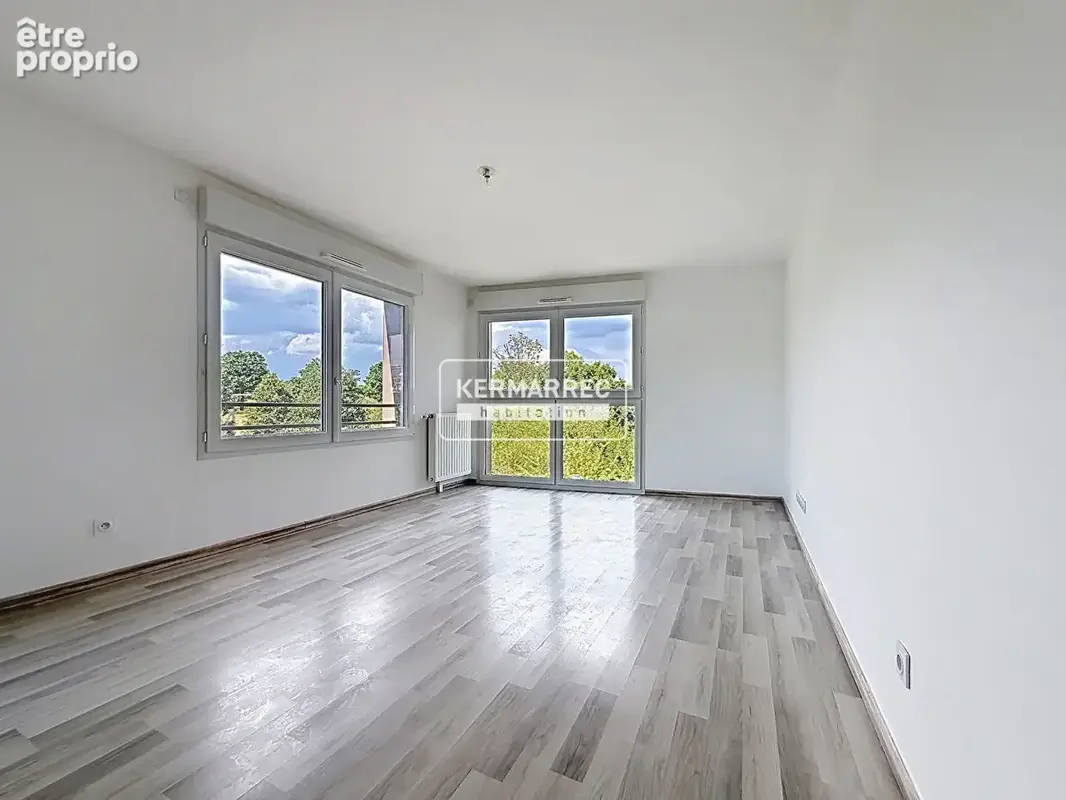 Appartement Orvault bourg T3 - terrasse - deux places de stationnement - photo 2