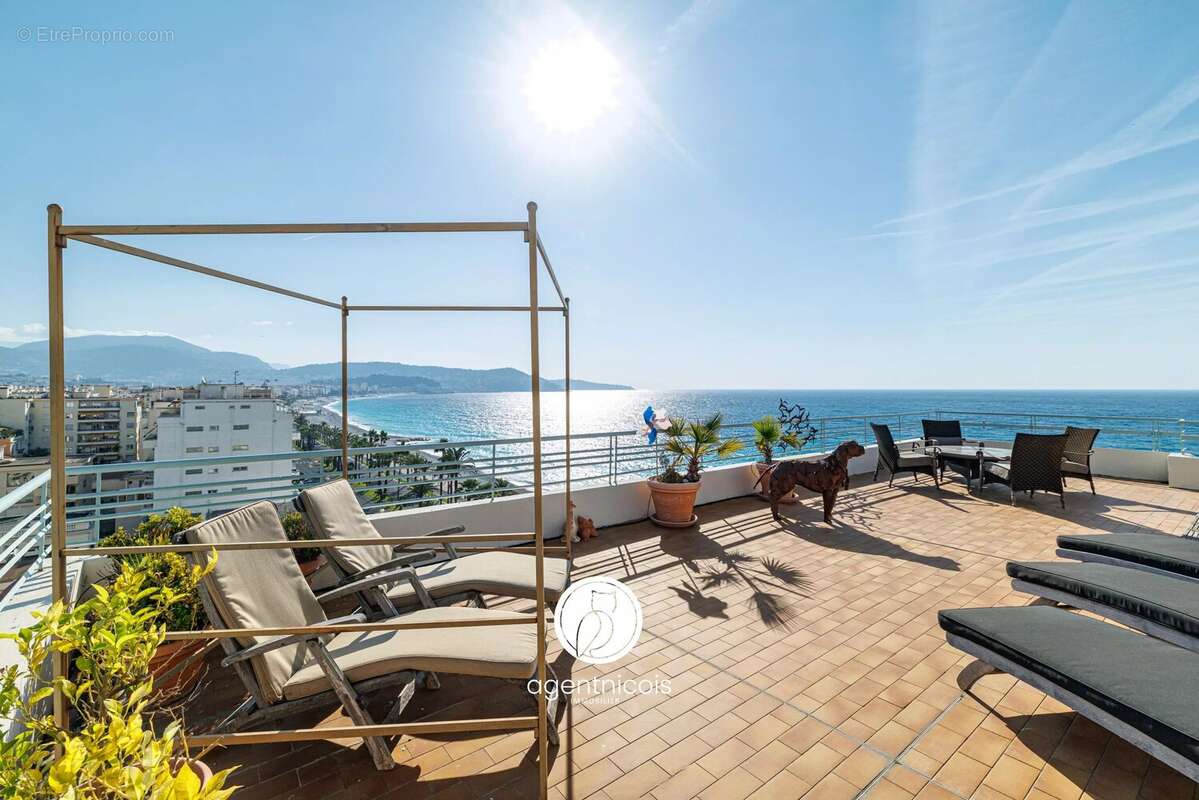 Nice // promenade des anglais : penthouse / dernier étage / vue mer panoramique / toit-terrasse / garage - photo 2