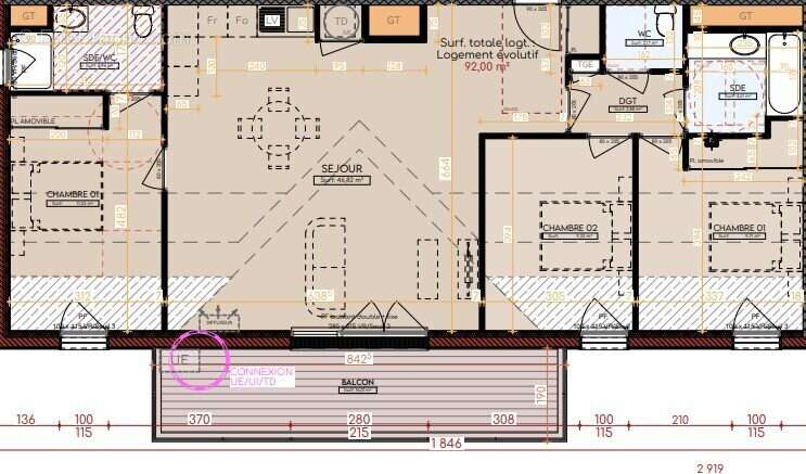 Appartement à TOURNEFEUILLE