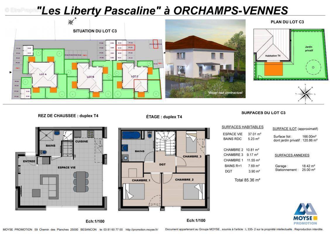 Appartement à ORCHAMPS-VENNES