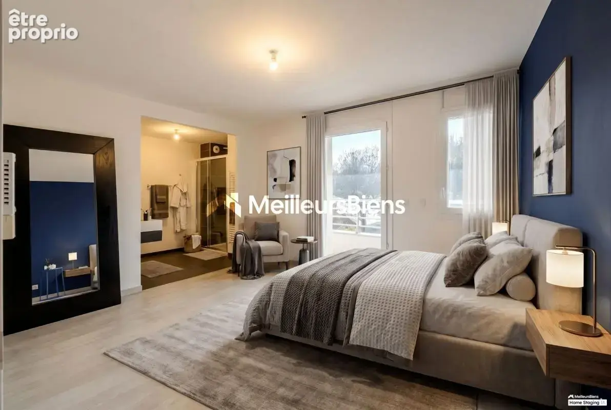 Appartement T4 103m² Evian les Bains, garage, vue lac - photo 3
