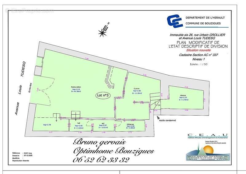 Appartement à BOUZIGUES