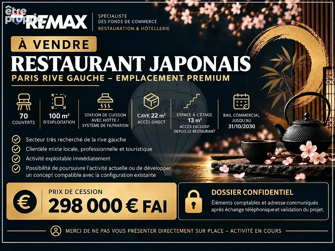 Photo Commerce à Paris-6e au prix de 298 000€