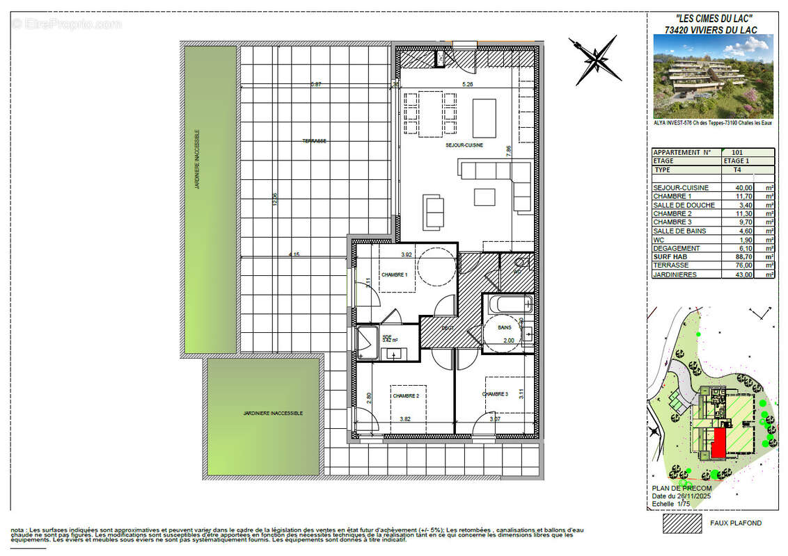 Appartement à VIVIERS-DU-LAC