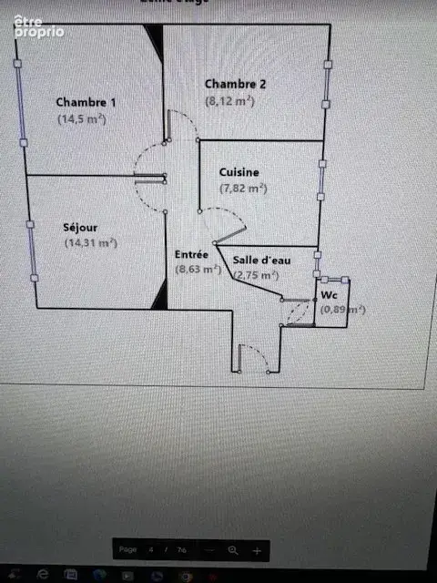 Appartement  3 pieces boulogne centre nord . - photo 2