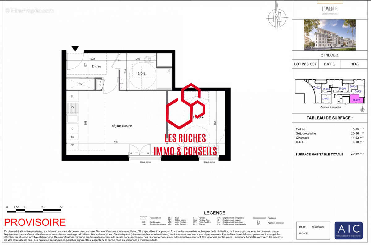 Appartement à LE BLANC-MESNIL