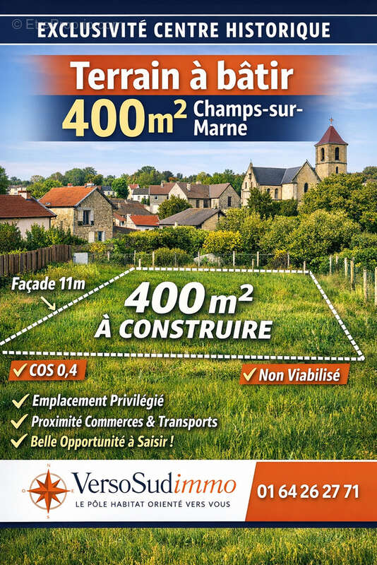 Terrain à CHAMPS-SUR-MARNE