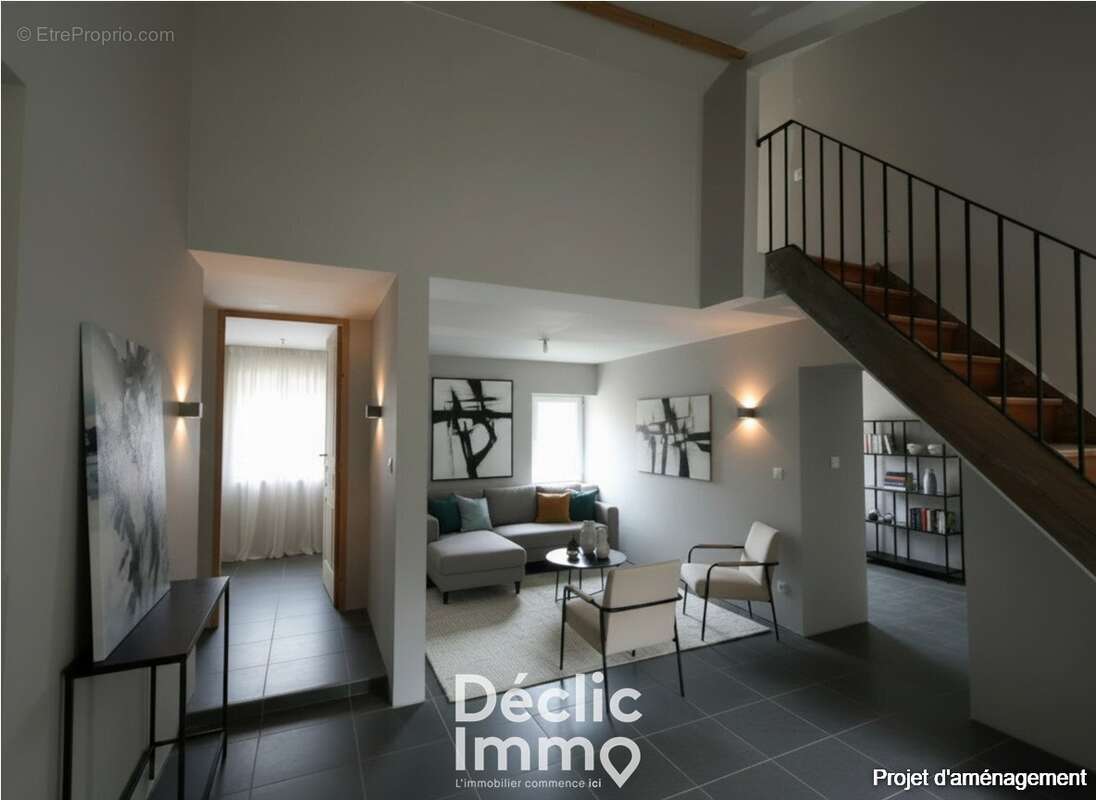 Maison en pierre 83 m² ECHALLAT 16170 - photo 7