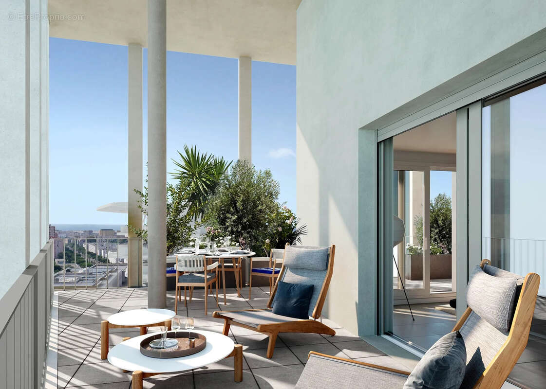 Nice - appartement neuf 3 pieces dernier etage avec terrasse vue mer et parking privatif - photo 3