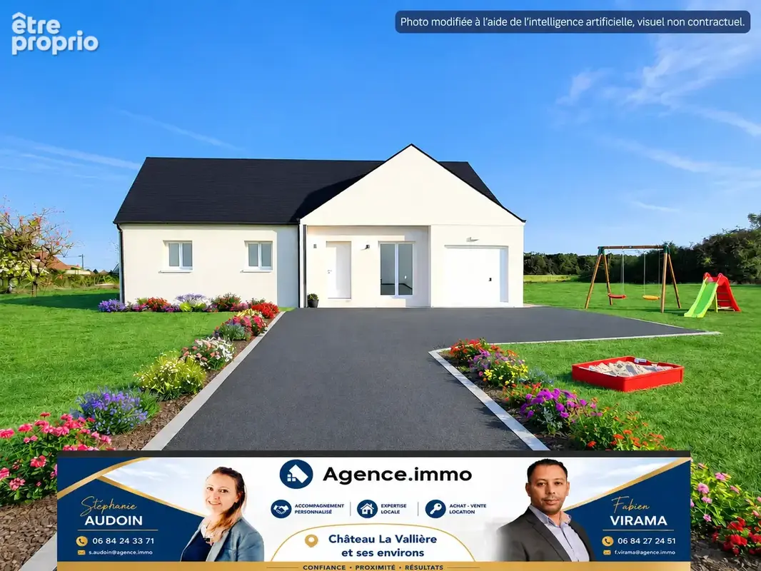 Terrain 1 500 m² à vendre à Sonzay (37360) - photo 1