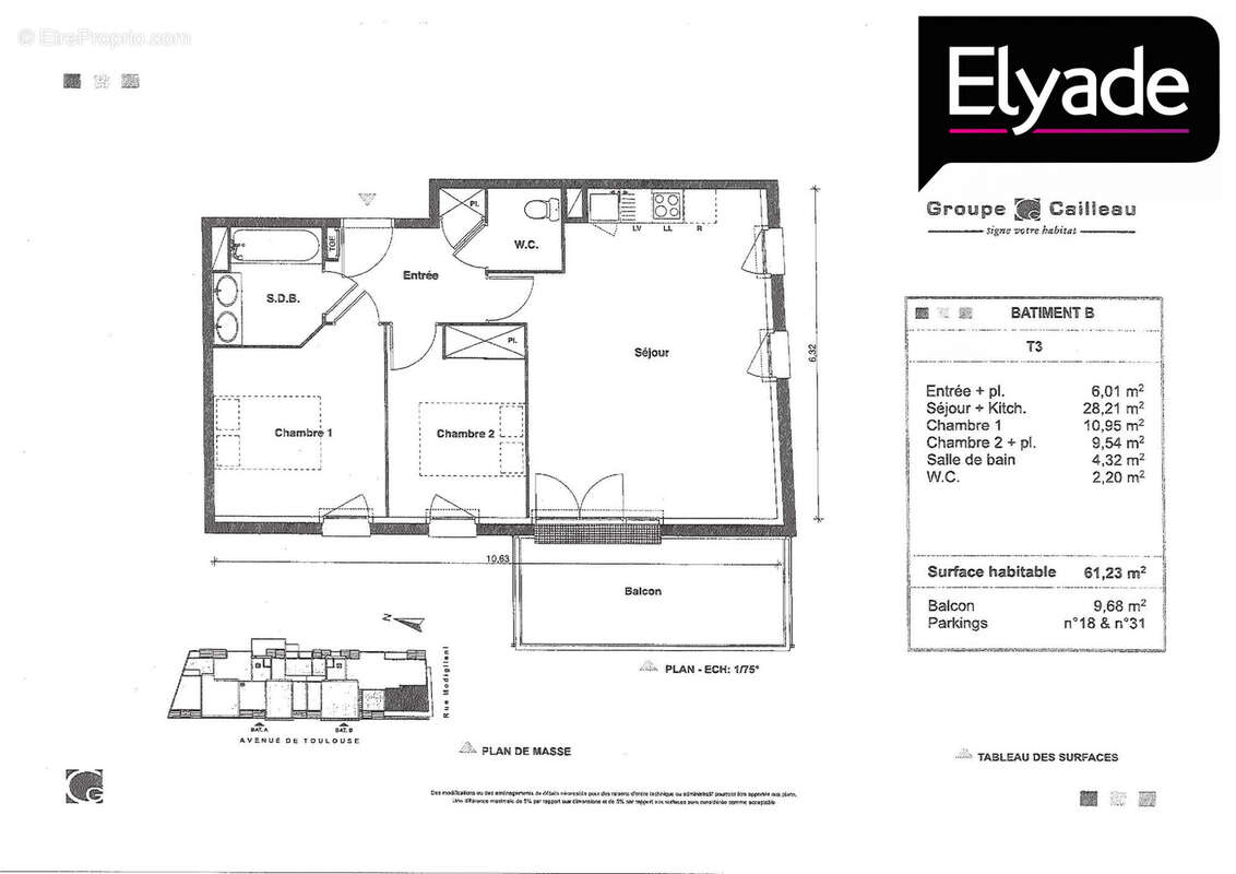 Appartement 61 m² à Castanet-Tolosan  - photo 7
