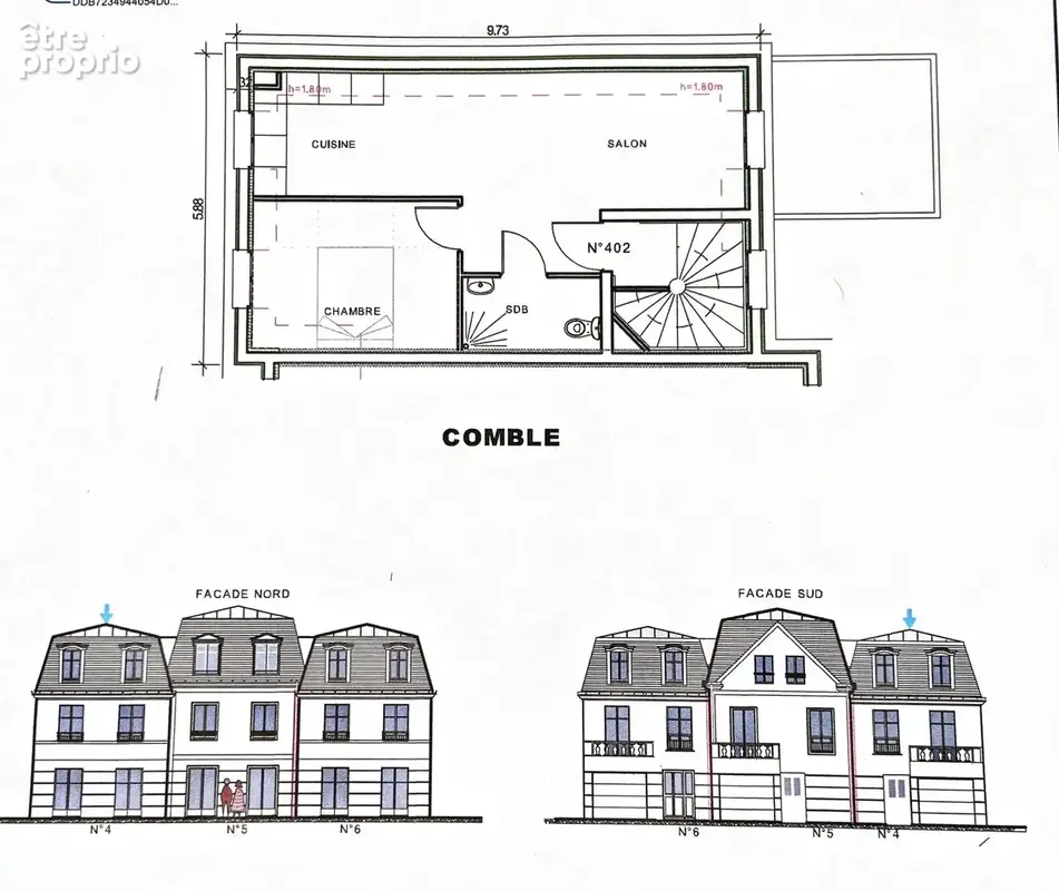 2 Pièces 40m² - Dernier étage - Parking - photo 8