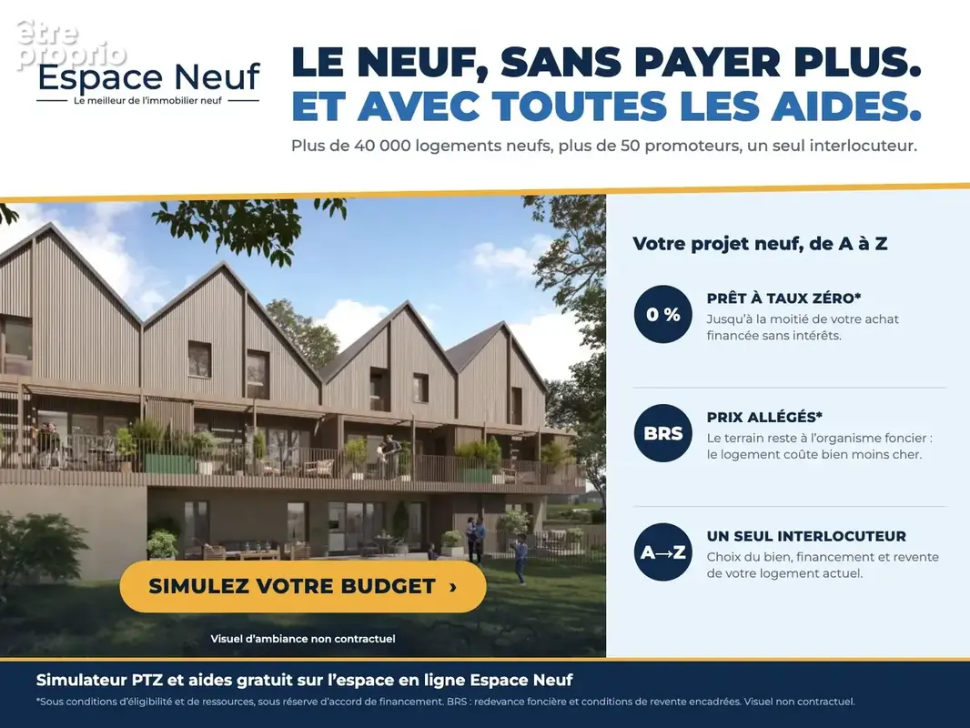 T4 neuf 83 m2   balcon + terrasse   BRS + PTZ   Rennes Avenue du Haut Sancé - photo 3