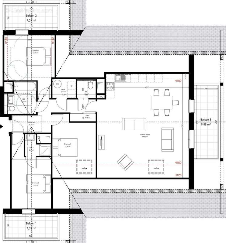 Appartement 103 m² à Pleneuf-Val-Andre  - photo 9