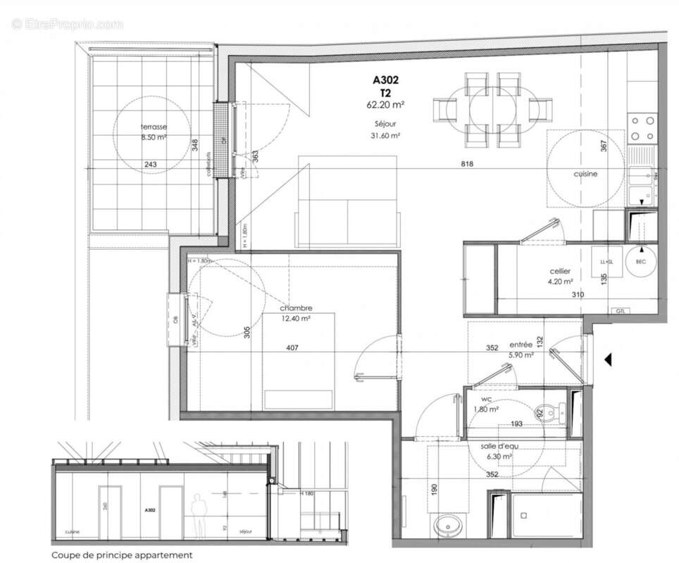 Appartement à TREGASTEL