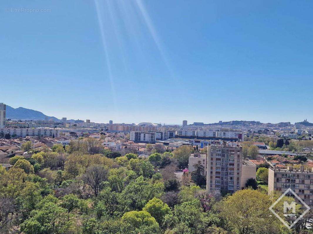 Vue Mer Dégagée et Calme : Appartement 3 Pièces à Vendre à Marseille Saint Loup - photo 2